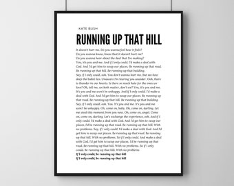 Running Up That Hill - Kate Bush Lyrics Art