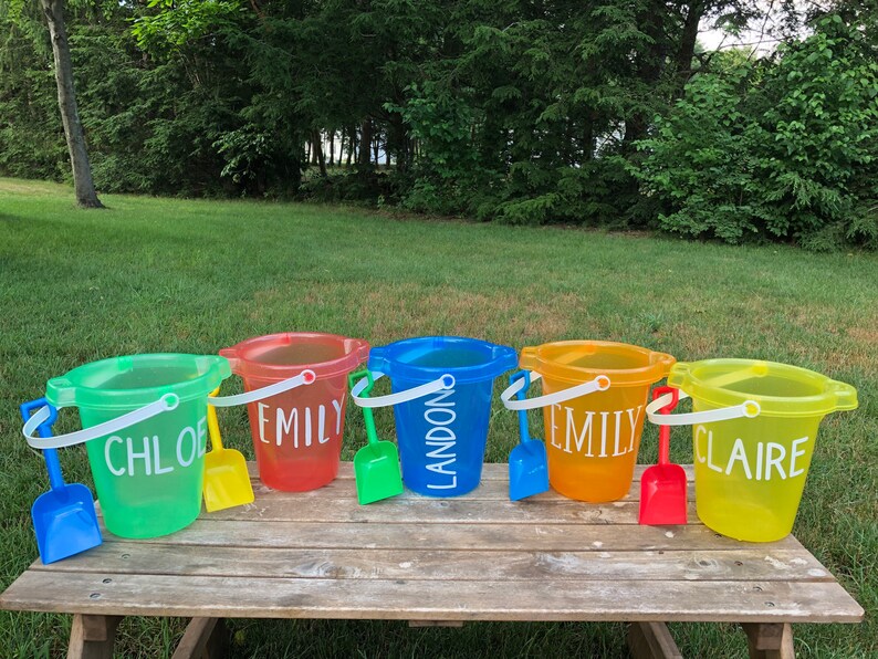 Kids Party Favor Buckets Colorful Shovel and Pail Sets Etsy