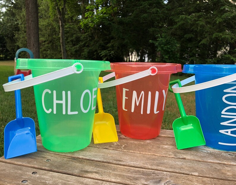 Kids Party Favor Buckets Colorful Shovel and Pail Sets Etsy