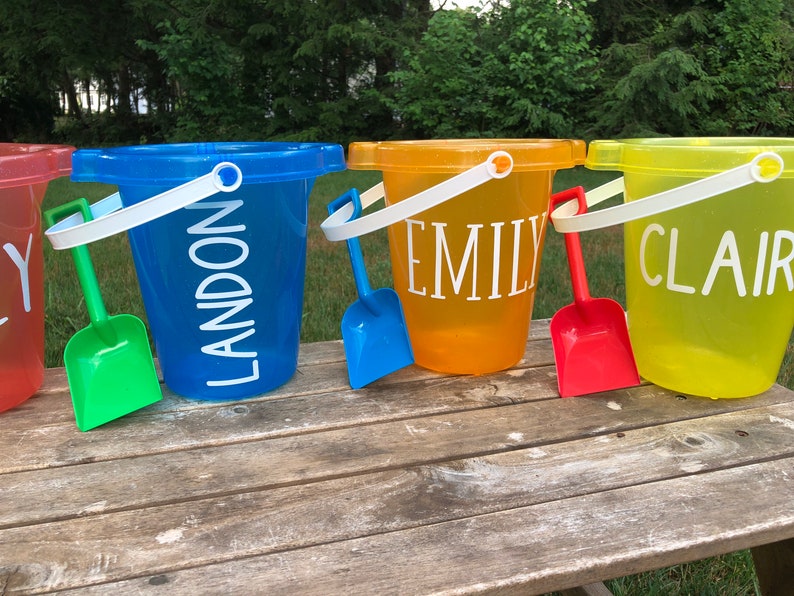 Kids Party Favor Buckets Colorful Shovel and Pail Sets Etsy