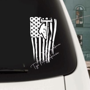 Lineman American Flag Truck Decal, Lineman Truck Decal, Lineman Truck AF Decal, Lineman AF Laptop Decal