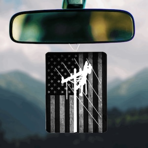 Car Air Freshener, Lineman Air Freshener, Linewife Car Air Freshener, Hanging Car Air Freshener, Linewifelife air freshener. Lineman Gift