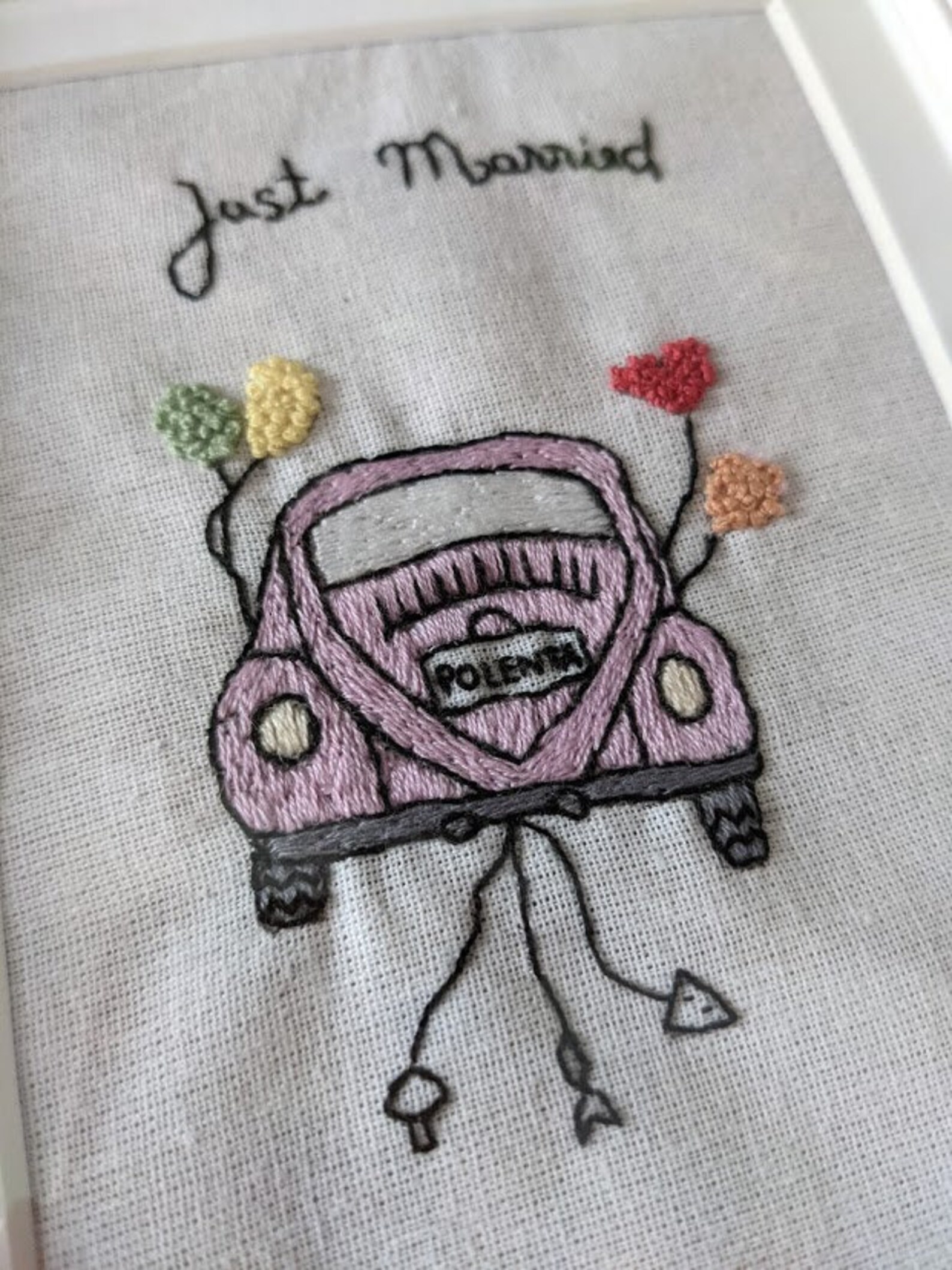 Handmade Wedding Embroidery. Special Unique Gift for Etsy