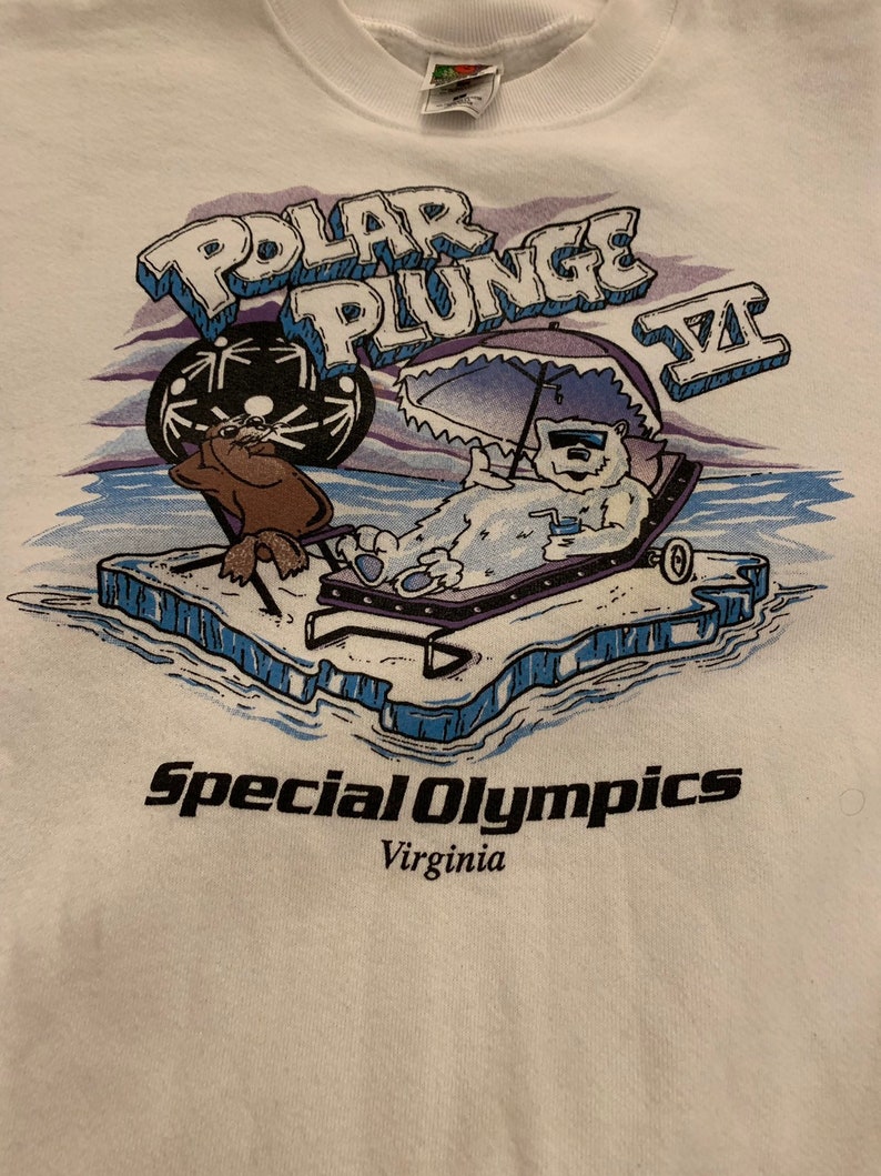 Vintage Virginia Beach Polar Plunge VI Crewneck Sweatshirt