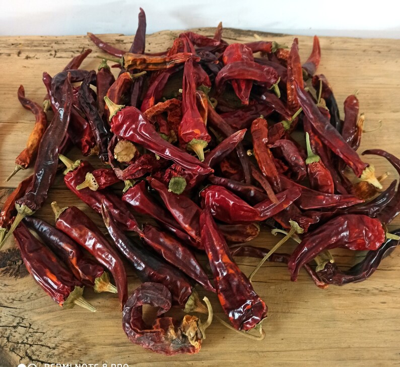 Getrocknete echte Chili Paprika 50 Stück natürlich getrocknete | Etsy
