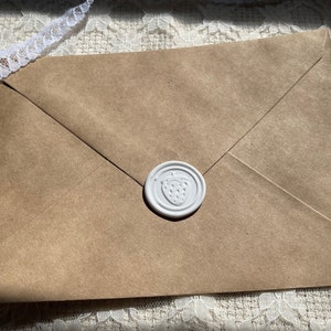 Selos de cera autoadesivos / Selo de cera de morango / Selo de cera de frutas / Selos de convite de casamento / Selo de cera pronto para usar / Scrapbooking / Presentes