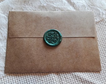 Self Adhesive Wax Seals / Love Wax Seal / Love Wax Stamp / Wedding Invitation Seals / Peel and Stick Wax Seal/ Wax Seal/ Scrapbooking/ Seals