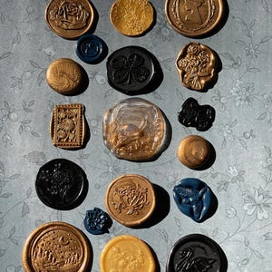 Juego de sellos de cera inspirados en Jane Eyre, sellos de cera autoadhesivos, pegatinas de sellos de cera, papelería de otoño, regalo de álbum de recortes, Charlotte Brontë, drama de época