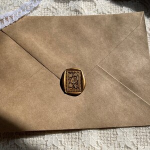 Selos de cera autoadesivos/selo de cera de crisântemo/selos retangulares de convite de casamento/selo de cera pronto para usar/scrapbooking/presentes/postagem