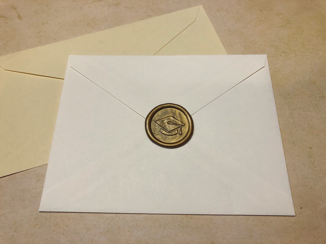 Grad Cap Self Adhesive Wax Seals /graduation Cap Wax Seal / Graduation ...