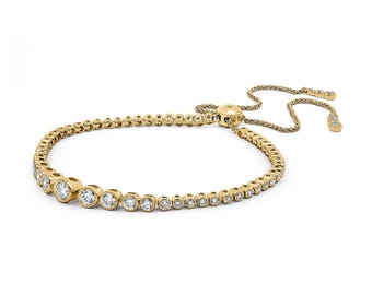 Round Diamond Adjustable Bracelet (1.45 CTW)