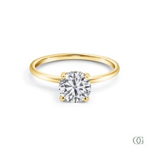 Dainty Petite Shining Brilliance Engagement Ring (1.10 CTW)