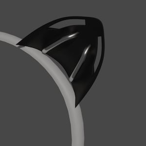 Cyber Cat Ears for cosplay, fashion, or techwear outfits