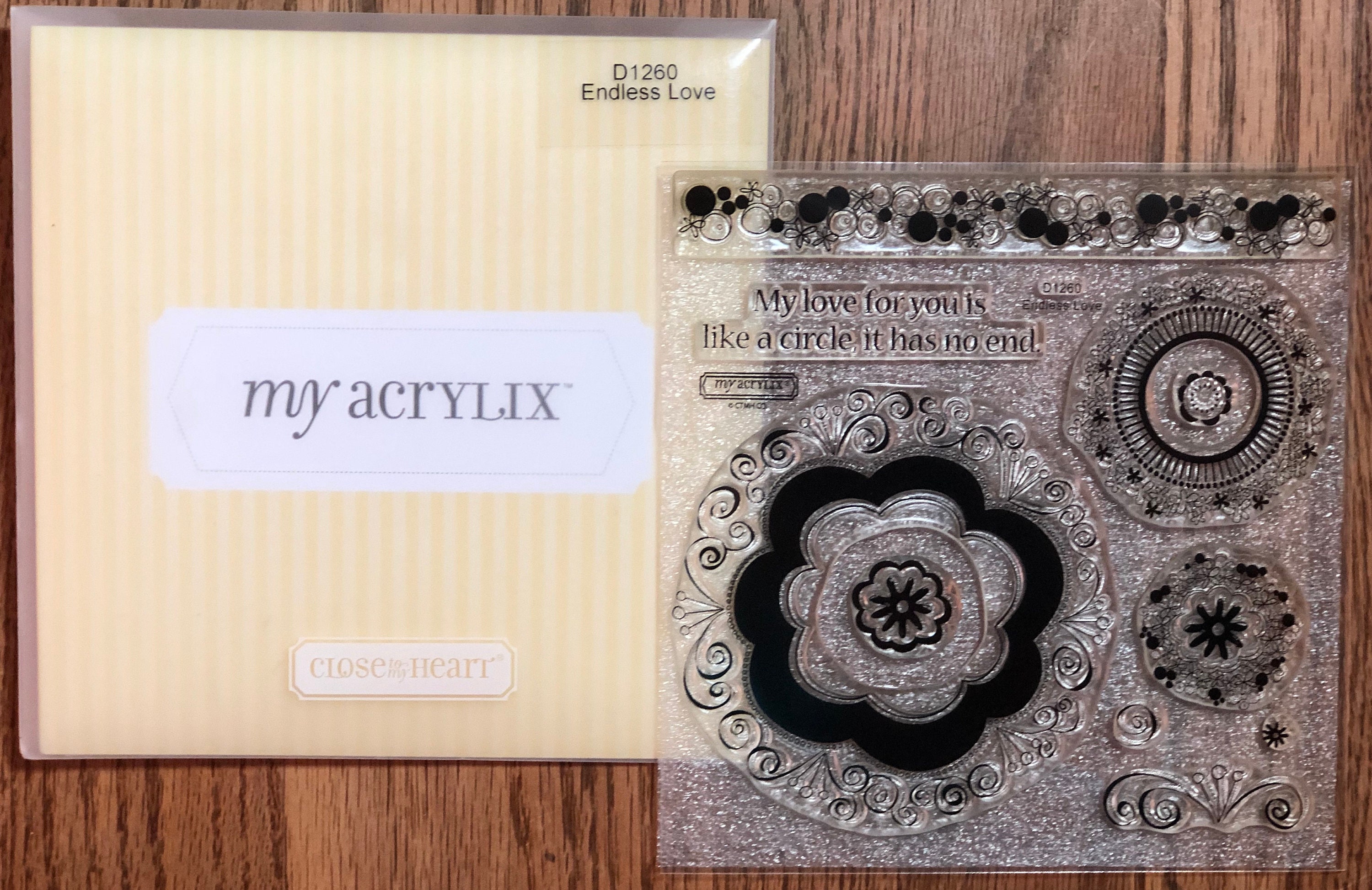 D1260 Endless Love CTMH Acrylic Stamp Set - Etsy