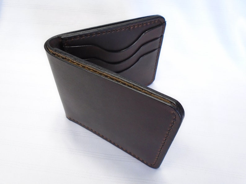 Handmade Horween Full Grain Leather Bifold Wallet Etsy