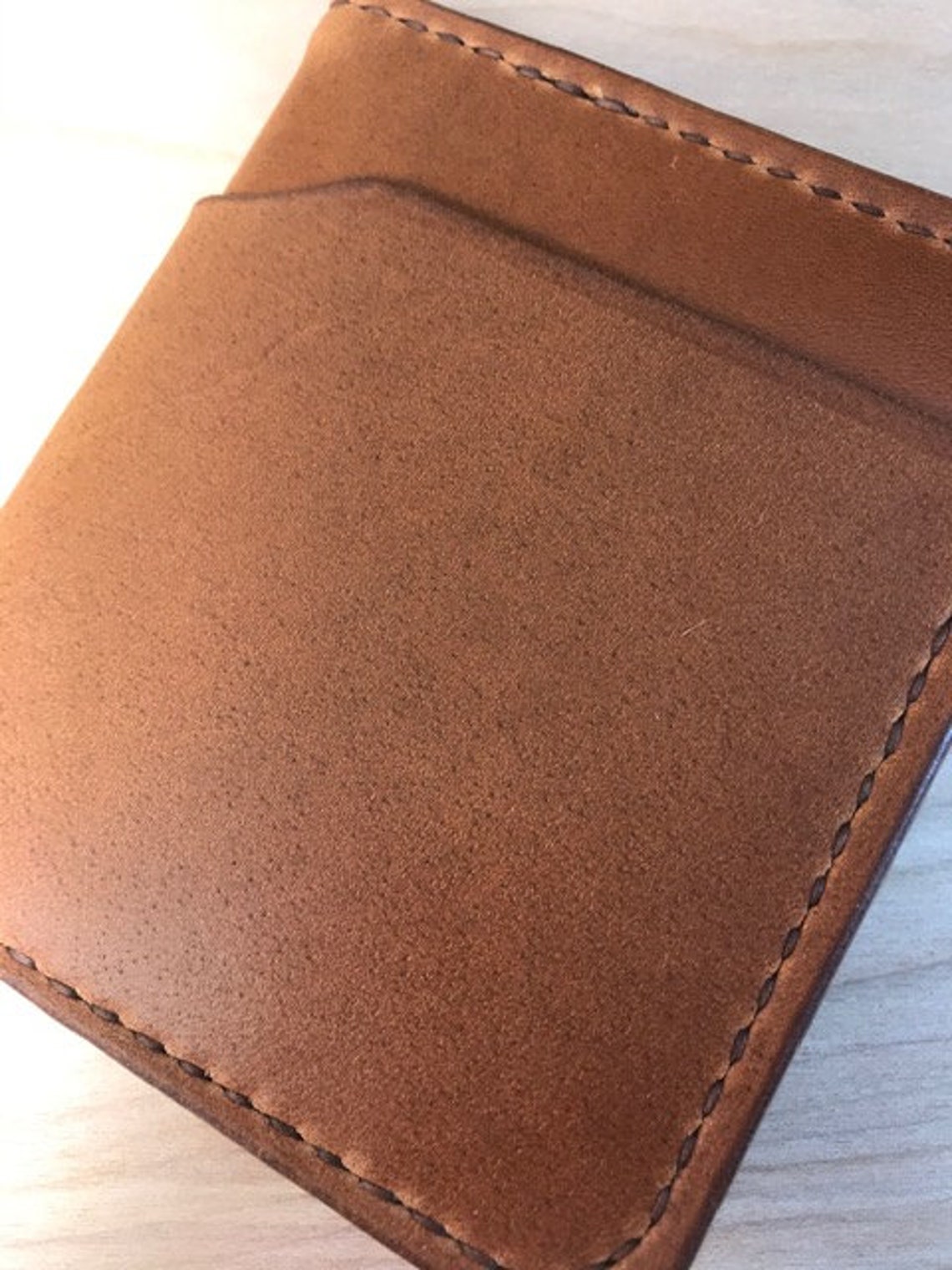 Handmade Horween Full Grain Leather Wallet Etsy