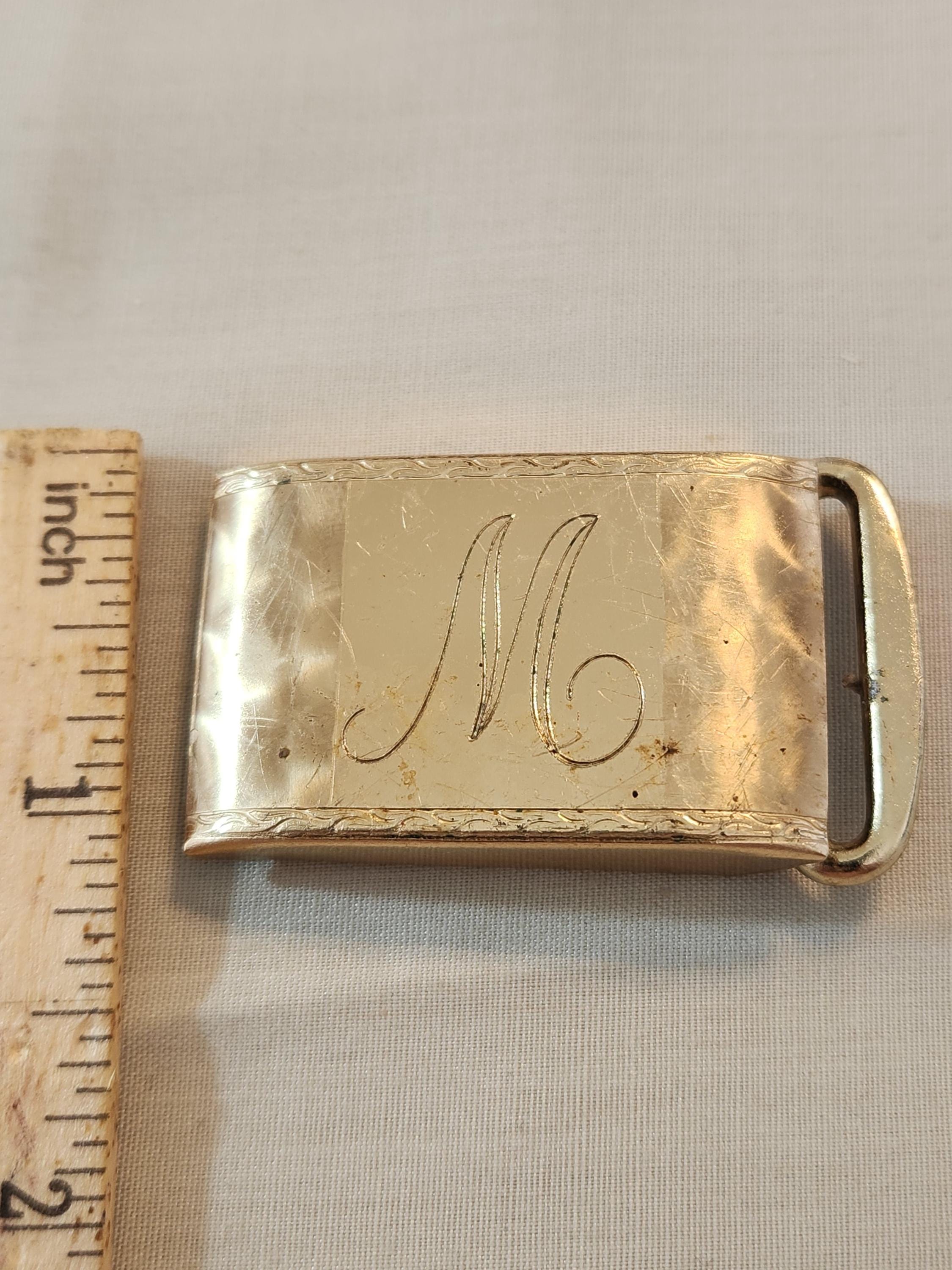 Vintage Hickok 1935 Scroll‎ Buckle Gold Tone Vintage Hickok 10k Gold Filled Belt Buckle - Mid Century  main image 3