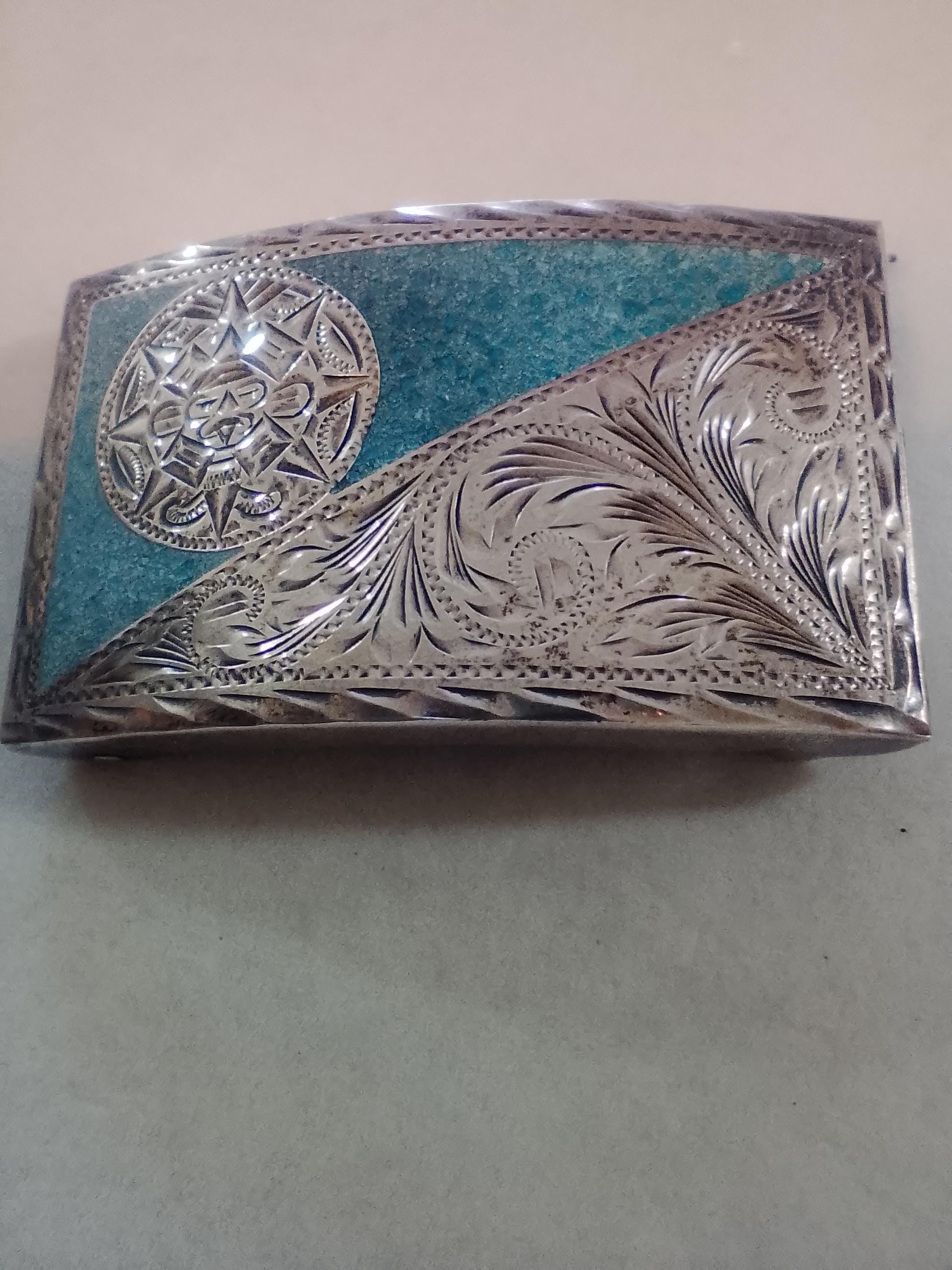 Vintage Mexican Silver Belt - Etsy