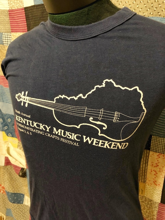 Vintage Kentucky Music Festival Shirt 1980 Concer… - image 3