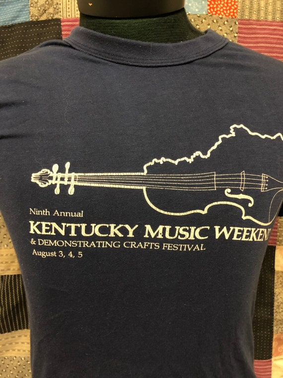 Vintage Kentucky Music Festival Shirt 1980 Concer… - image 2