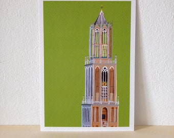 Domtoren Utrecht A5 Print | Miniposter