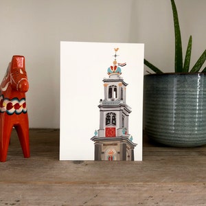 Westerkerk, Amsterdam, tarjeta con sobre