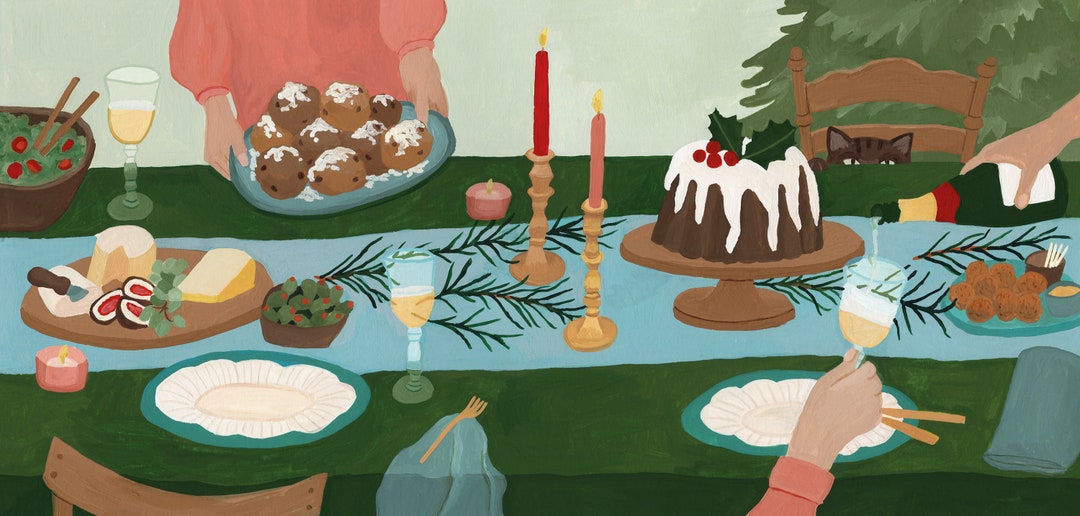 OUD & NIEUW DINER Duurzame Kerstkaart Met Envelop Etsy