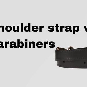 Schultergurt mit Karabiner für deine Taschen