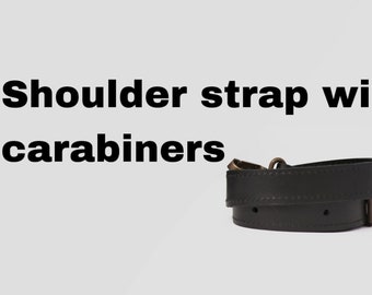 Shoulder strap with carabiners for your bags