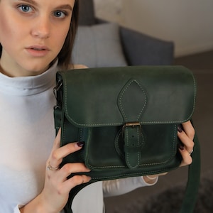 Petit sac à bandoulière en cuir, sac messager pour femme, cadeau pour soeur fait main, sac à main à bandoulière, sac à bandoulière, idées cadeau Noël