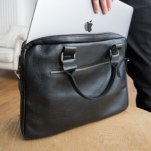Sacoche pour ordinateur portable pour étudiants, besace en cuir, cartable pour homme, housse en cuir pour ordinateur portable, sac besace de travail, sacoche pour ordinateur, porte-documents en cuir