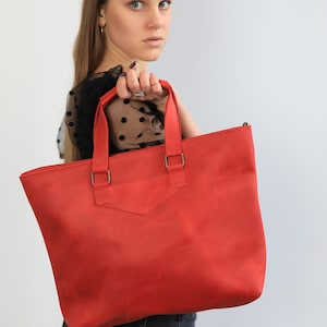 Bolso de mano de cuero personalizado, bolso para computadora portátil con monograma, bolso tipo cartera, bolso grande para mujer, regalos para esposa, bolso de mano de cuero con cremallera, regalo de Navidad