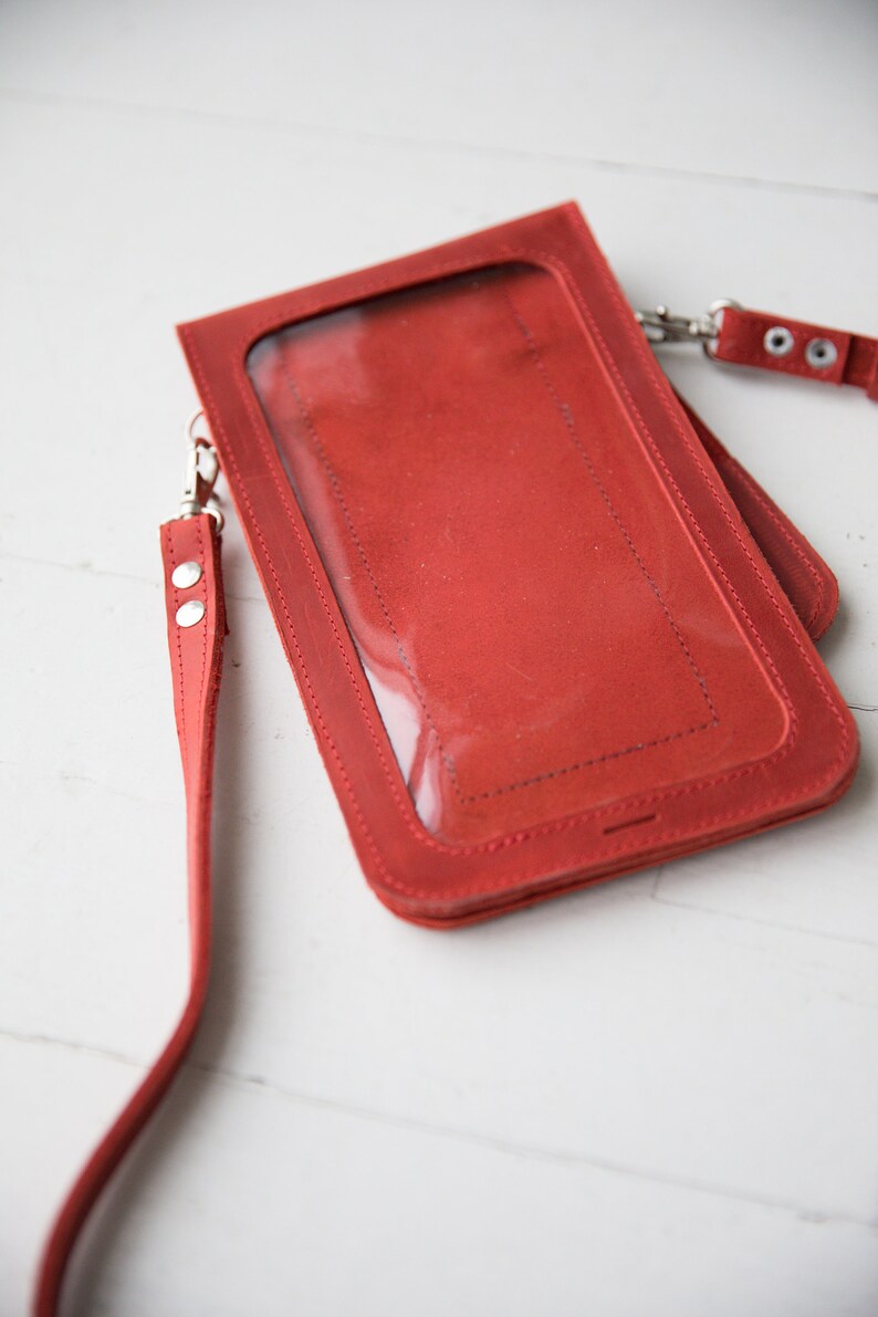 Slim Mobile Phone Bag, Phone Shoulder Bag, Crossbody Bag for Mobile Phone, Cell Phone Bag, Personalized leather cross body phone bag image 7