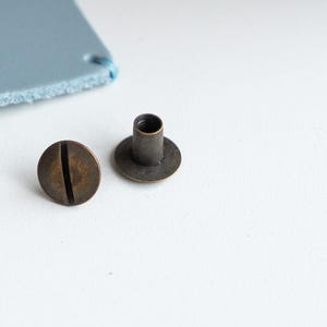 Rivets for Leather Tags for Knitting Crochet