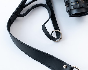 Cinturino Da Polso Per Fotocamera In Vera Pelle Fatto A Mano Per