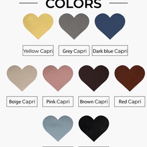 a poster with different colors of hearts on it