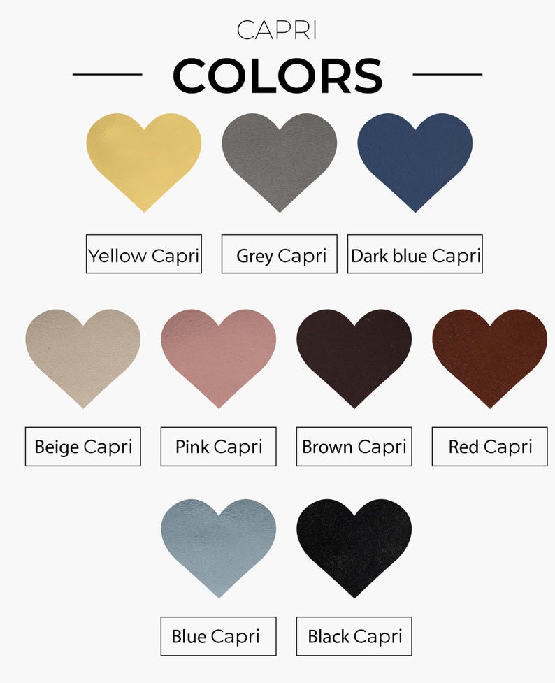 a poster with different colors of hearts on it