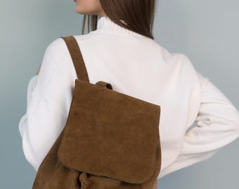 Lorena Antoniazzi Brown Backpack Suede Detail Luxury Bag Bags main image 4