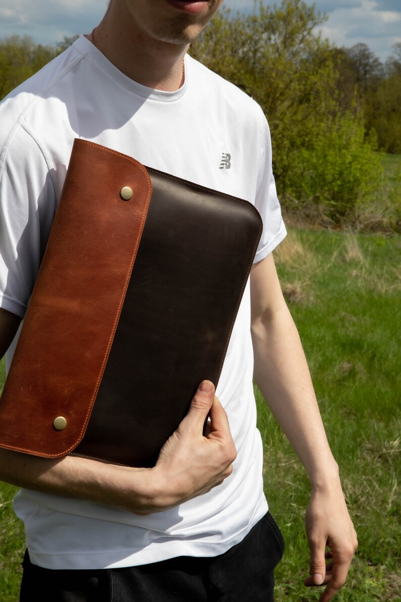 Custom Leather Laptop Sleeve Macbook Pro 13 Case Macbook Air Etsy