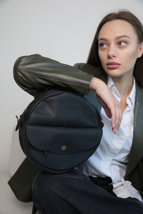 bryant retro stripe leather backpack Bryant Backpack  Old Trend