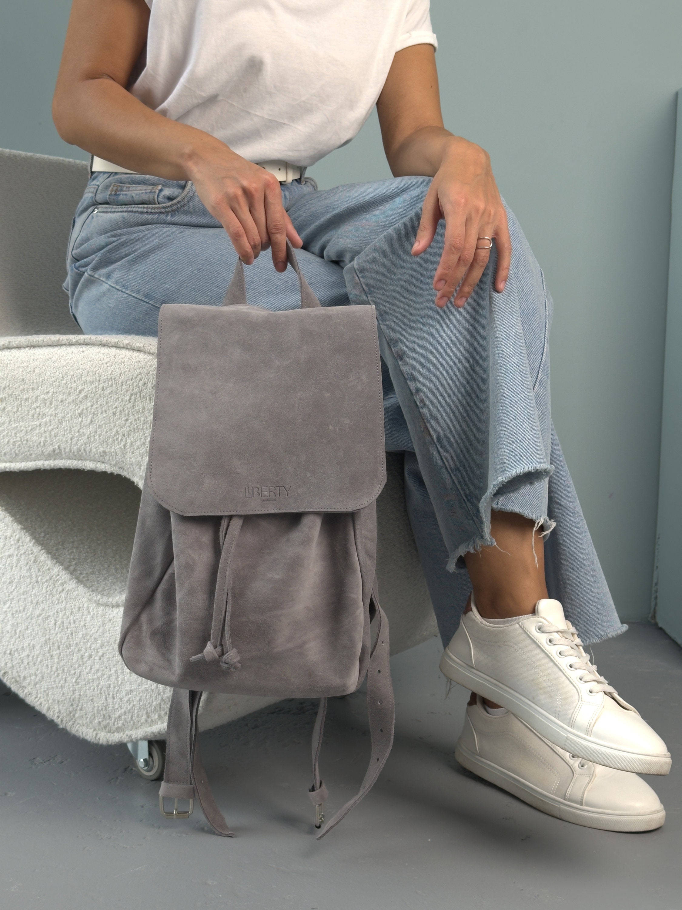 ecote suede mini backpack Vintage Style Suede Backpack for Women, Brown Bag, Shoulder Bag, Everyday  Bag, Wife Gift, Gift for Her, Secret Santa Gifts