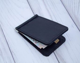 Leather bifold wallet, Custom bifold wallet men, Handmade leather wallet, Credit card wallet, Money clip, Personalized Wallet for Father