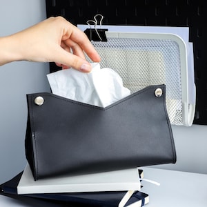 Servilletero de cuero, organizador de servilletas personalizado, decoración de mesa de comedor, funda para caja de pañuelos, organizador de cocina, regalo para el hogar para mamá