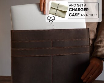 Funda fina de cuero para portátil para MacBook de 13 pulgadas, soporte para documentos, regalo de graduación para ella, regalos de amigo secreto