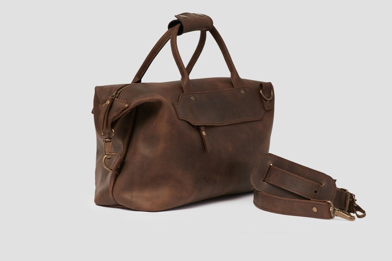 Personalized Leather Travel Bag Messenger bagDuffel Bag Etsy