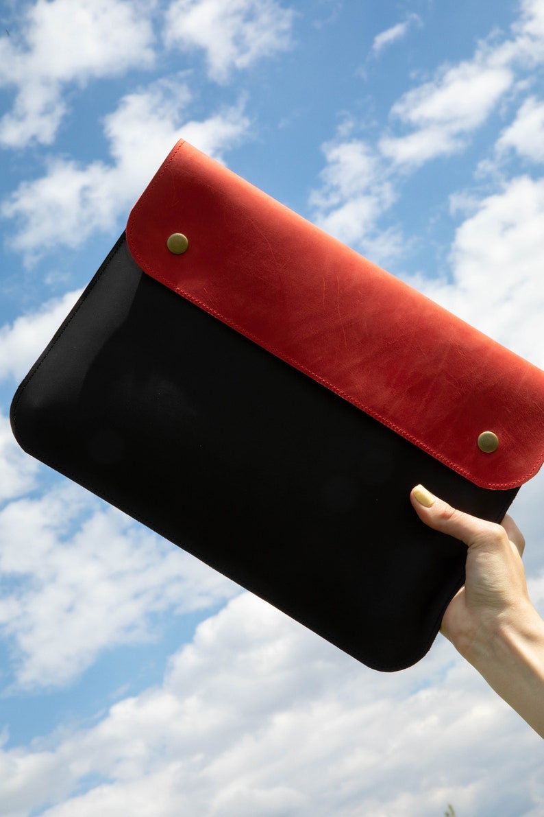 Custom Leather Laptop Sleeve Macbook Pro 13 Case Macbook Air Etsy