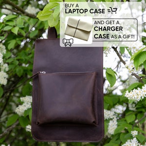 Elegante borsa per laptop in pelle da donna, borsa organizer, borsa a tracolla, borsa per pendolari, borsa alla moda, regalo pratico, regali per la fidanzata