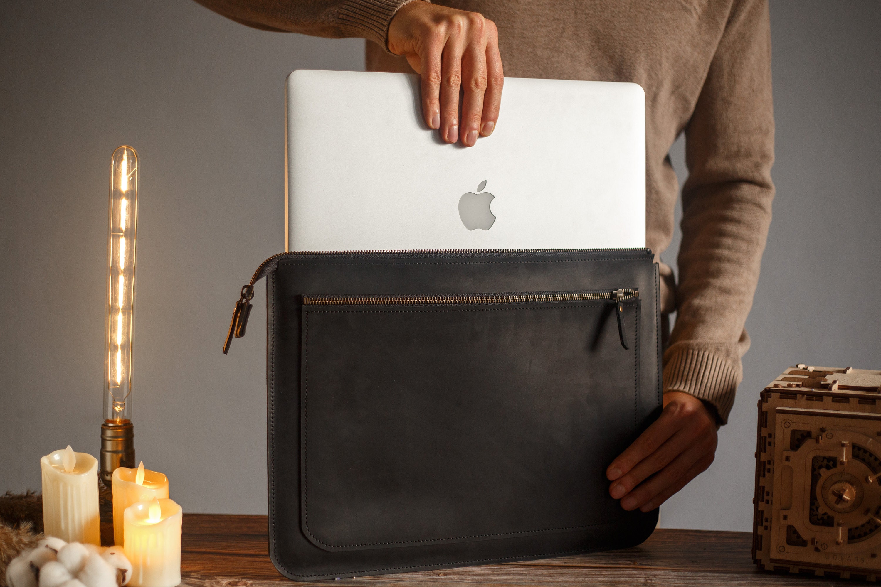 Macbook Pro 13 Sleeve Leather Macbook Sleeve Macbook Air Etsy