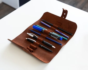 Estuche de lápiz de cuero personalizado, bolsa de pincel, regalo de pintor, organizador personalizado, organizador de artistas, regalos personalizados, regalo de graduación