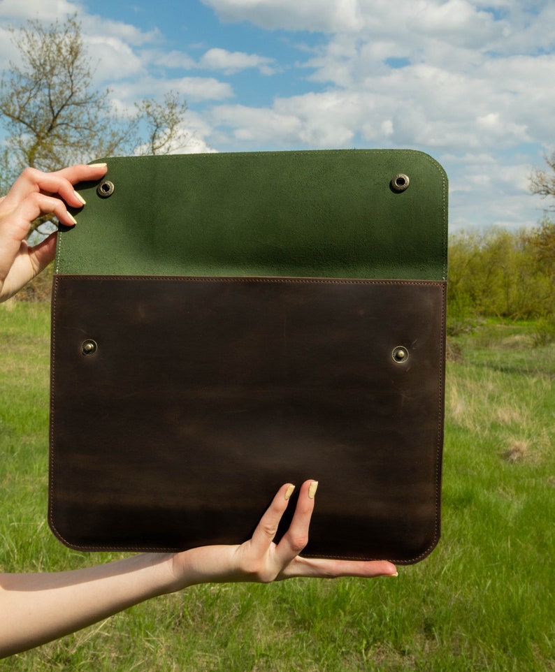 Custom Leather Laptop Sleeve Macbook Pro 13 Case Macbook Air Etsy